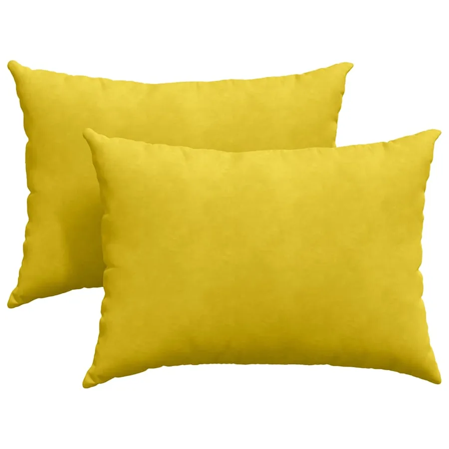 Coussins de canapé 2 pcs Jaune 70 x 50 cm - 2