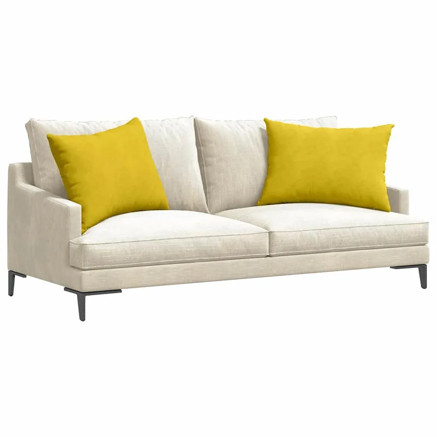 Coussins de canapé 2 pcs Jaune 70 x 50 cm - 3