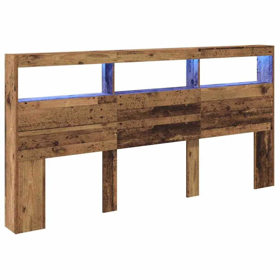 Tête de lit Bois Ancien 200 x 17 x 102 cm Bois d'ingénierie - 2