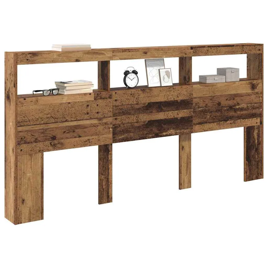 Tête de lit Bois Ancien 200 x 17 x 102 cm Bois d'ingénierie - 3