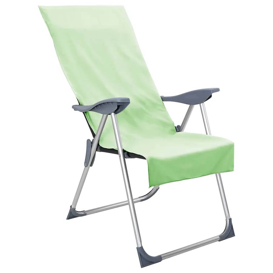 Serviettes de chaise d'extérieur 2 pcs Vert 130 x 60 cm - 3