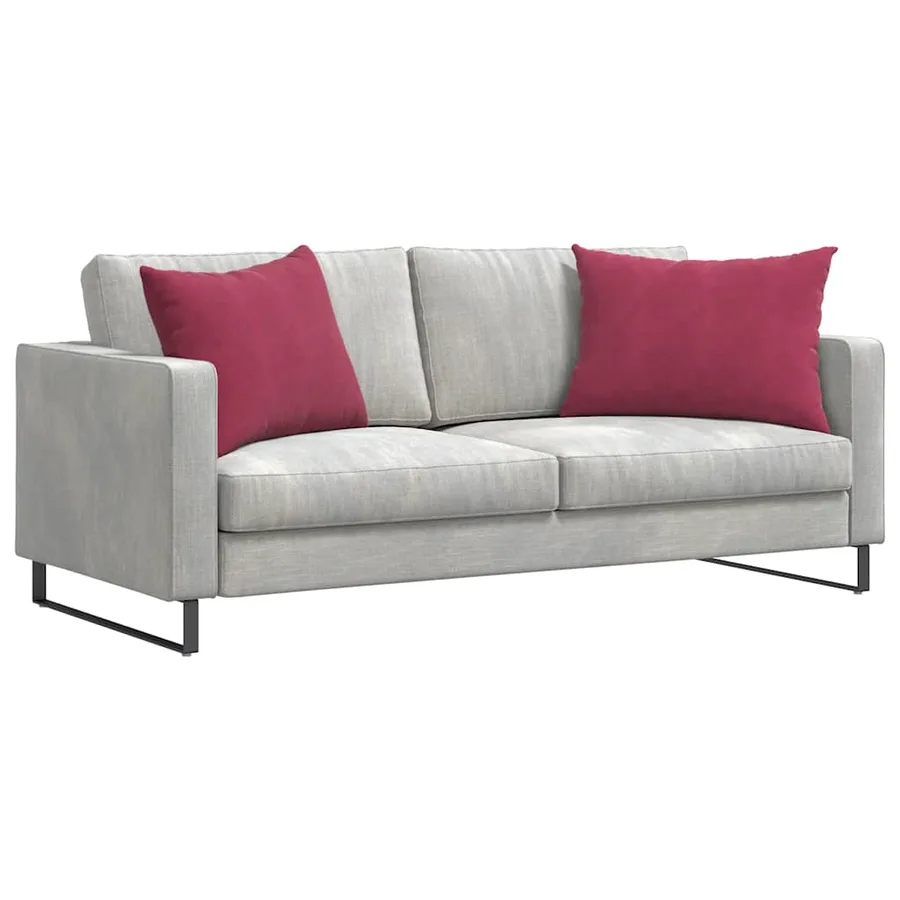 Coussins de canapé 2 pcs Bordeaux 70 x 50 cm - 3