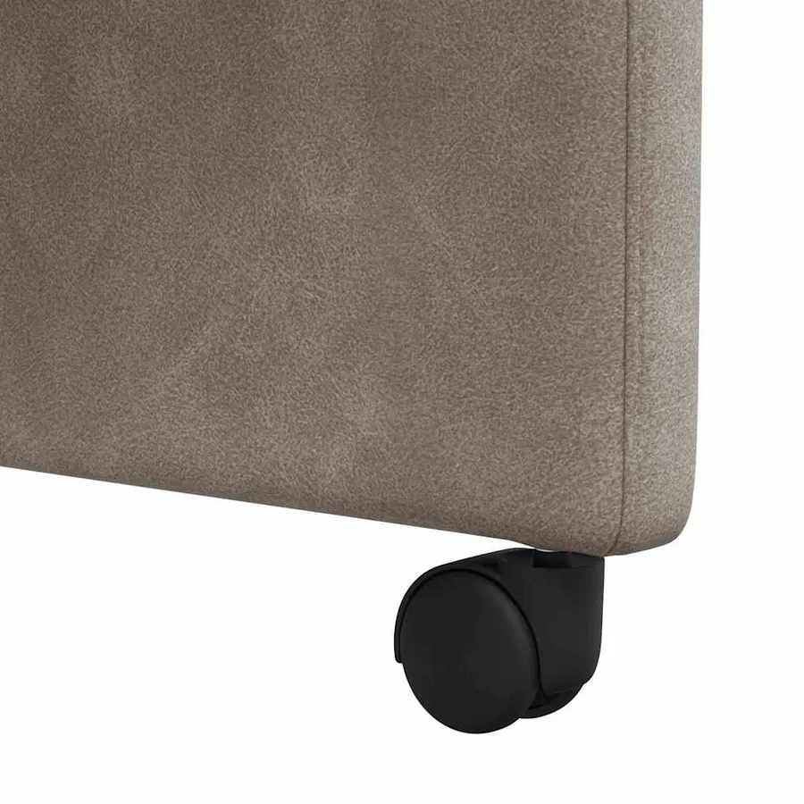 Chaises de Salle à Manger avec Roues 2 pcs Gris 57 x 67 x 95 cm - 9