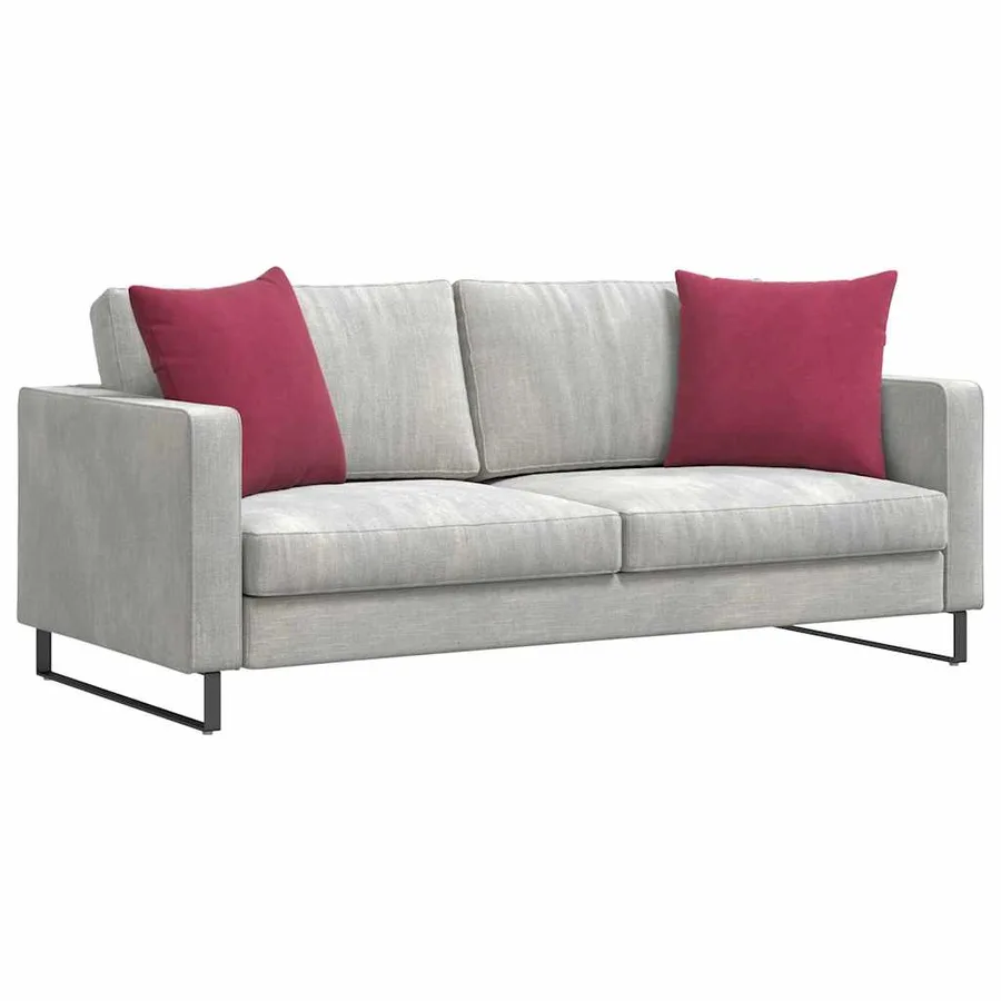 Coussins de canapé 2 pcs Bordeaux 50 x 50 cm - 3