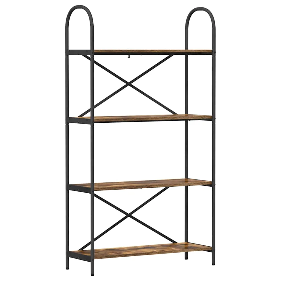 Étagère Chêne fumé 80 x 30 x 146 cm Bois d'ingénierie - 2