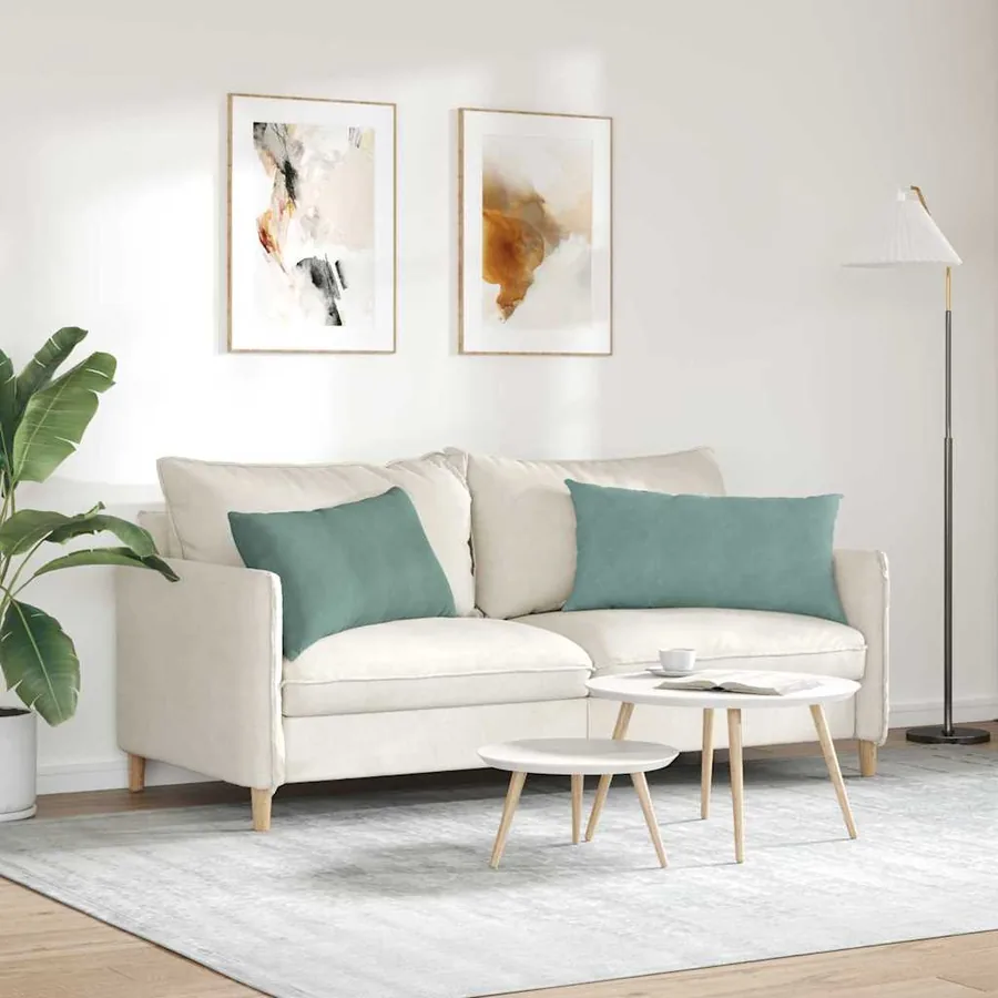 Coussins de canapé 2 pcs Vert Mer 80 x 40 cm - 4