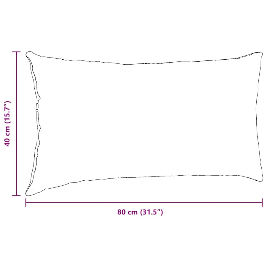 Coussins de canapé 2 pcs Vert Mer 80 x 40 cm - 9
