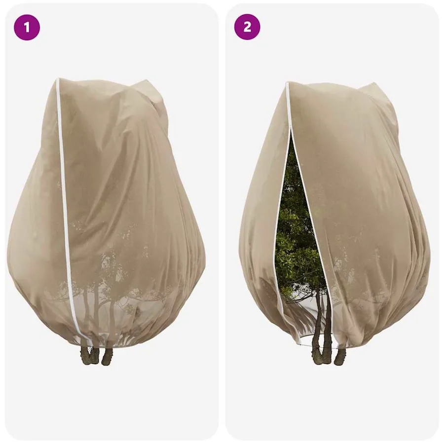 Couvercles de Fleece de Protection Anti-Gel pour Plantes 3 pcs - 9