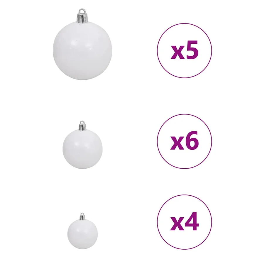 Sapin de Noël artificiel avec 150 LED Vert 120 cm PE et PVC - 10