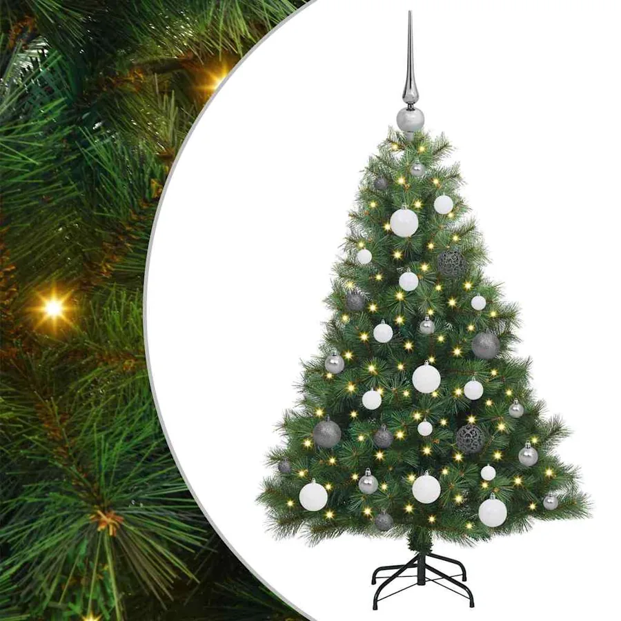 Sapin de Noël artificiel avec 150 LED Vert 120 cm PE et PVC - 2