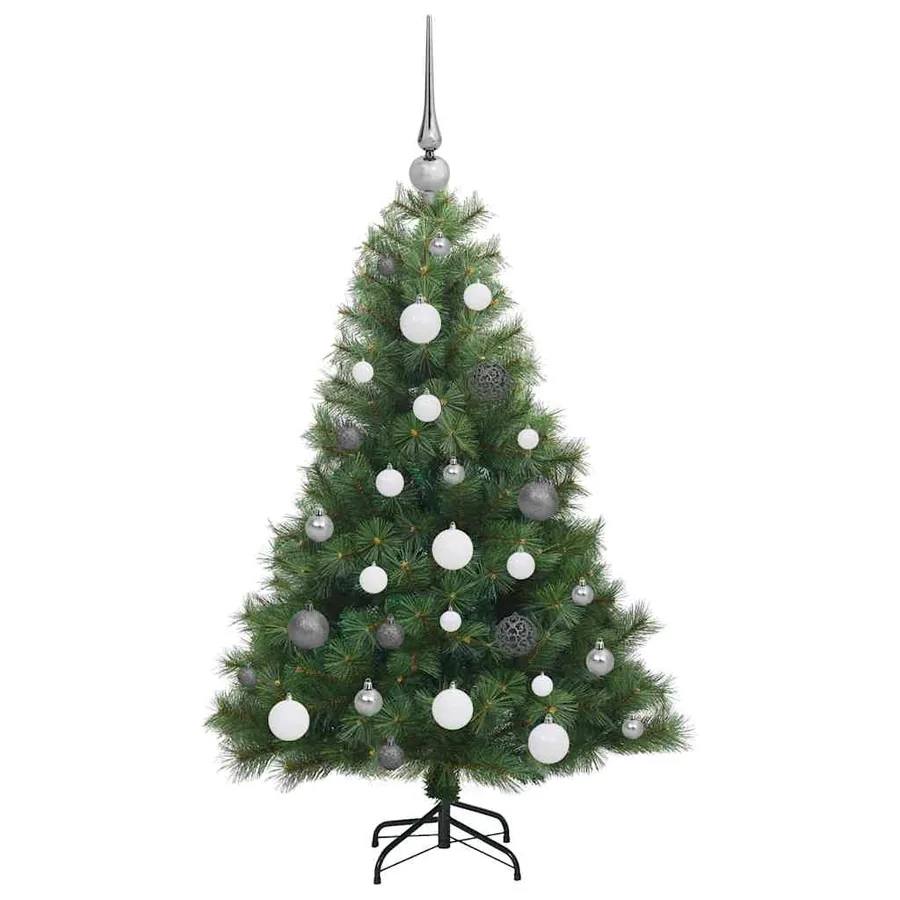 Sapin de Noël artificiel avec 150 LED Vert 120 cm PE et PVC - 5