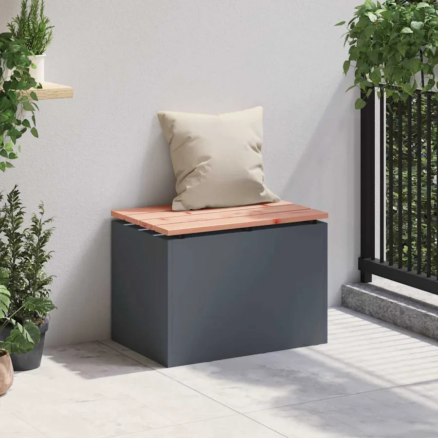 Banc de jardin 1-Nombre de places 60 x 40 x 43 cm Acier - 3