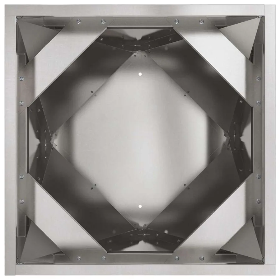 Jardinière Argent 40 x 40 x 75 cm Acier inoxydable - 6