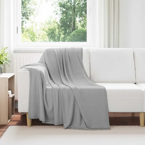 Couvertures à jeter 24 pcs Gris 170 x 130 cm Toison