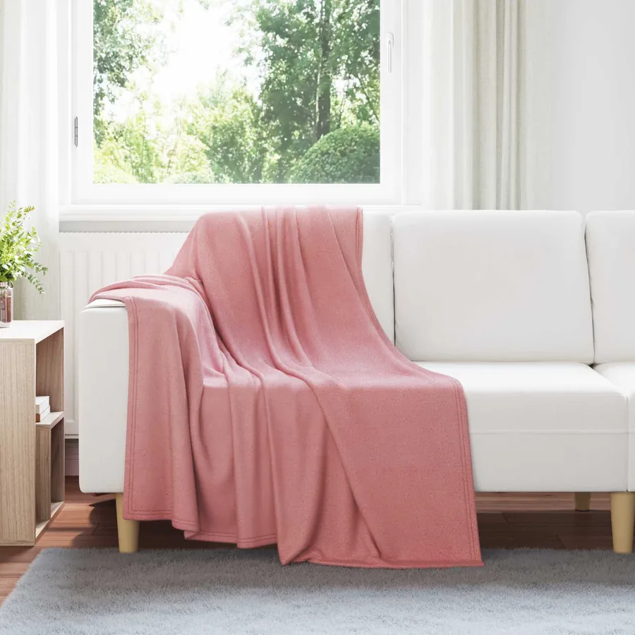 Couvertures à jeter 6 pcs Rose 170 x 130 cm Toison