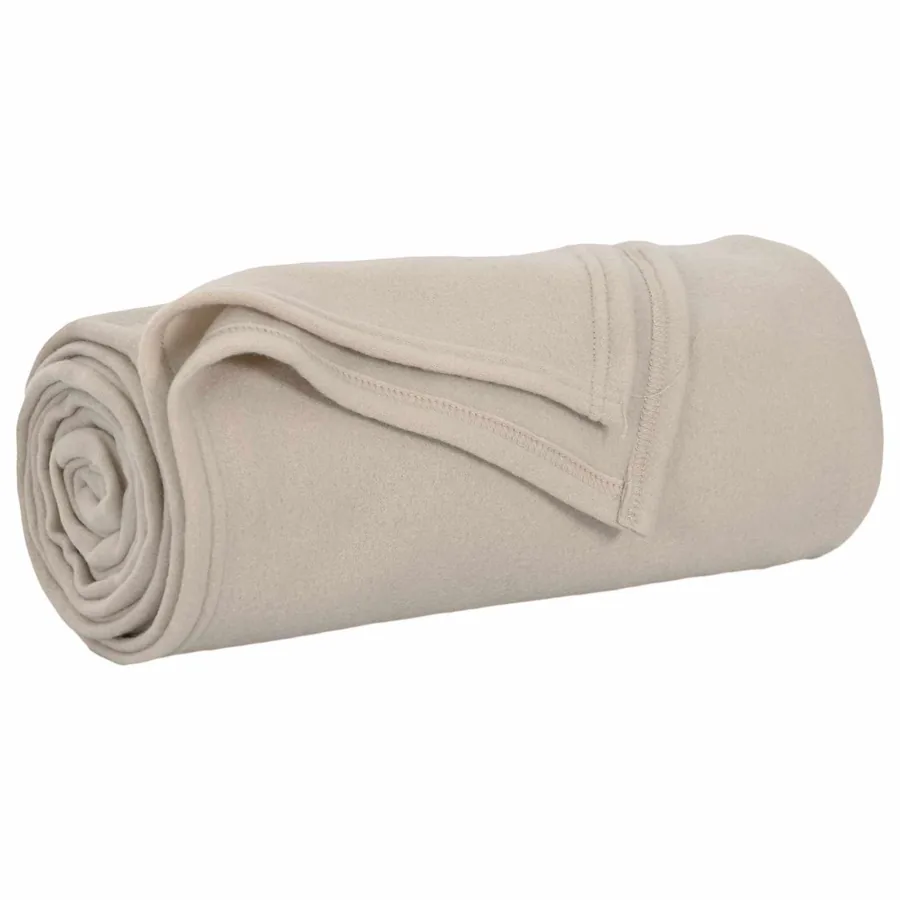 Couvertures à jeter 6 pcs Beige 270 x 240 cm Toison - 4