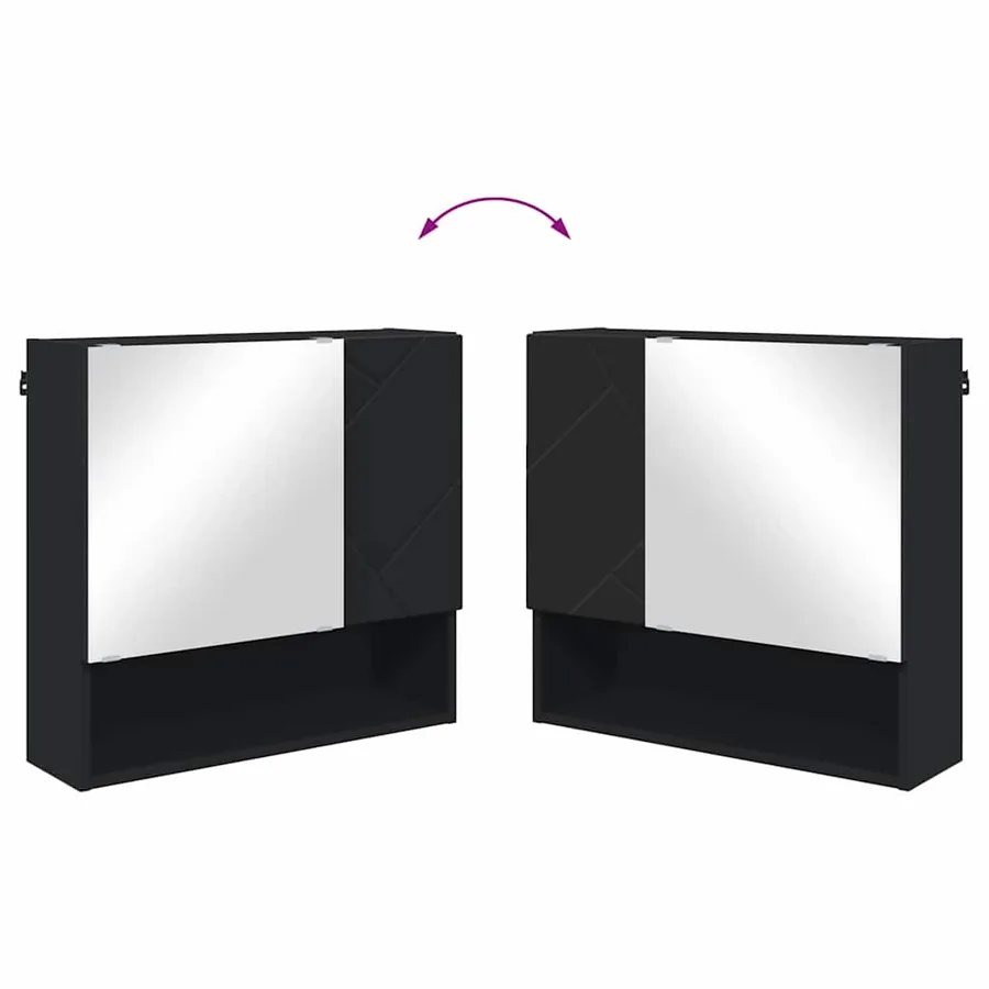 Ensemble de mobilier de salle de bain avec tiroir 3 pcs Noir - 13