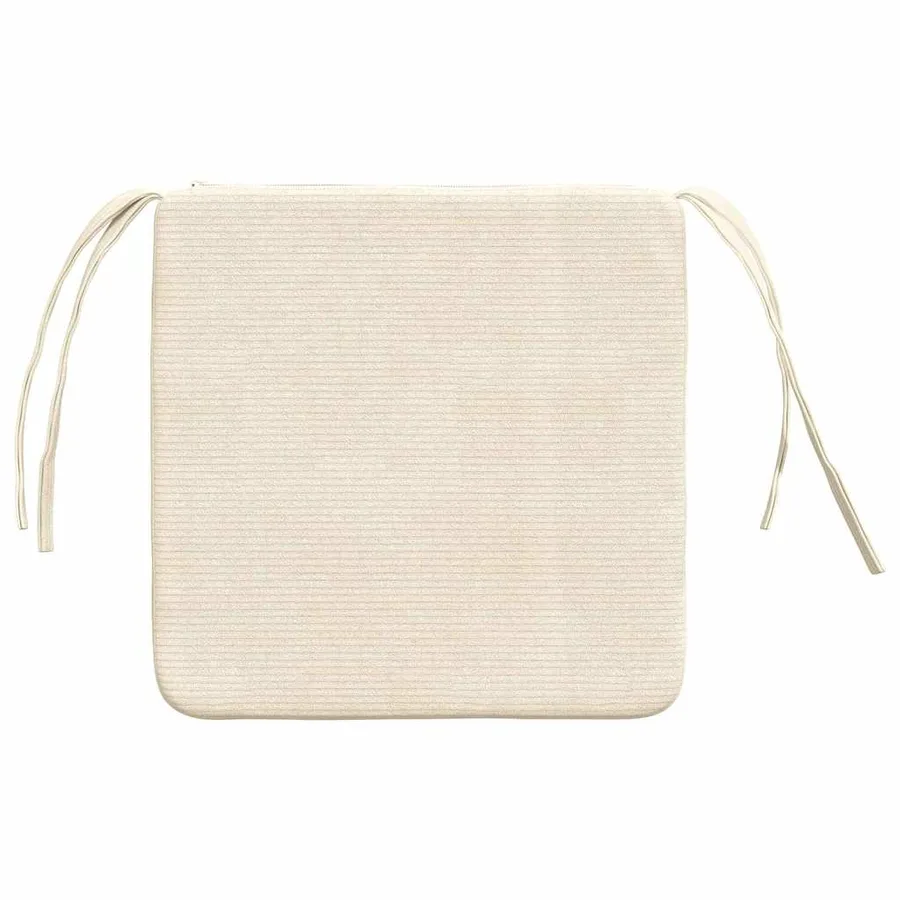Coussins de siège 4 pcs Crème 40 x 40 x 3 cm - 7