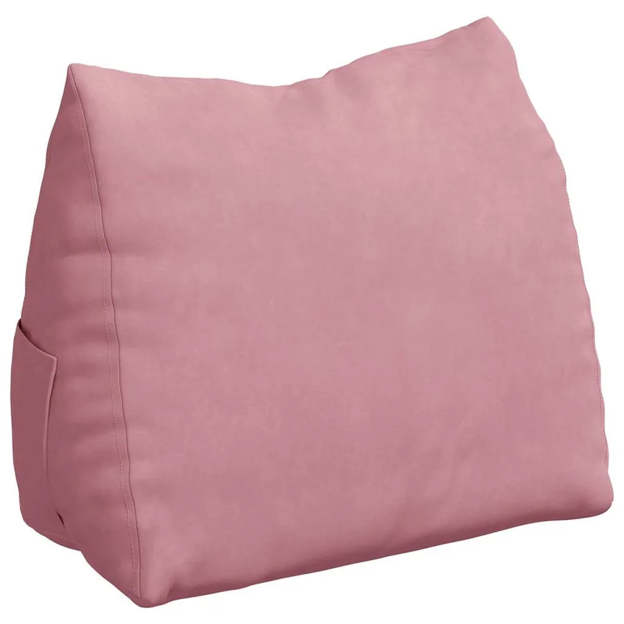 Coussin de Dos Rose 60 x 20 x 50 cm Tissu en velours côtelé - 2