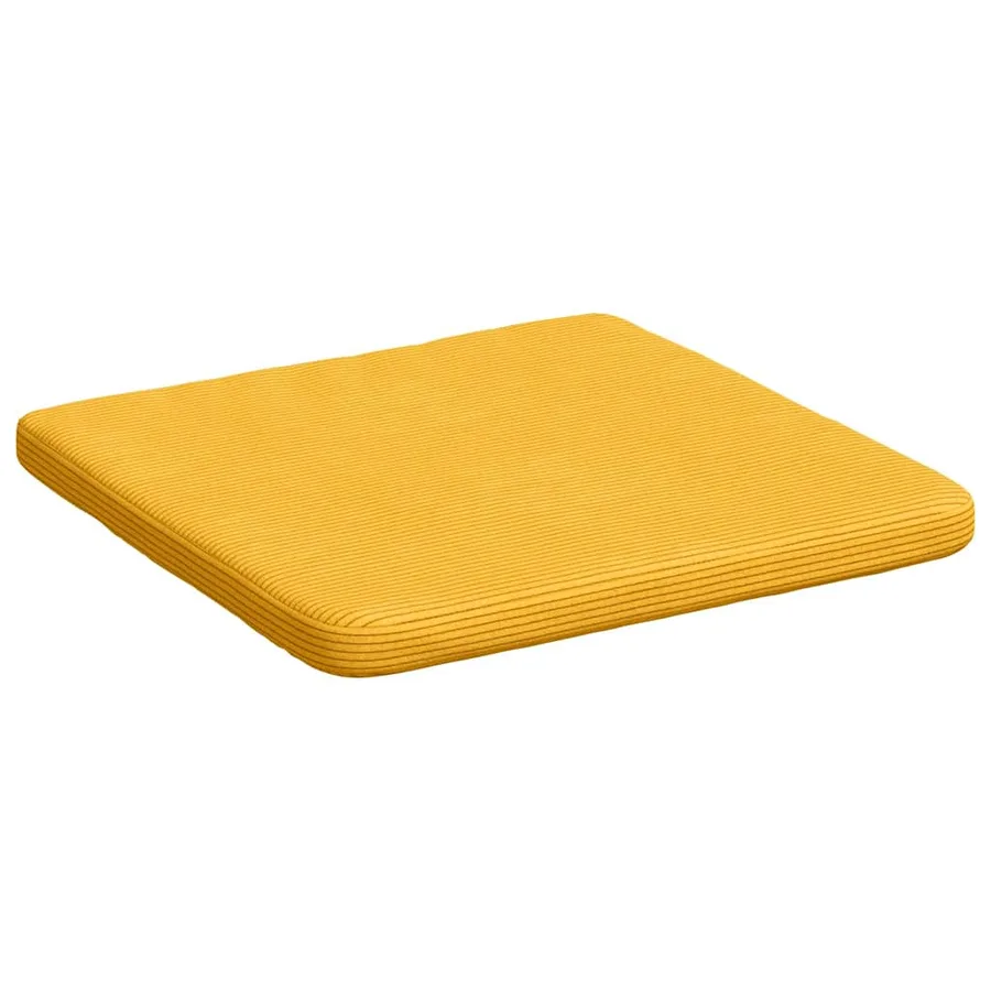 Coussins de siège 4 pcs Jaune clair 40 x 40 x 3 cm - 5