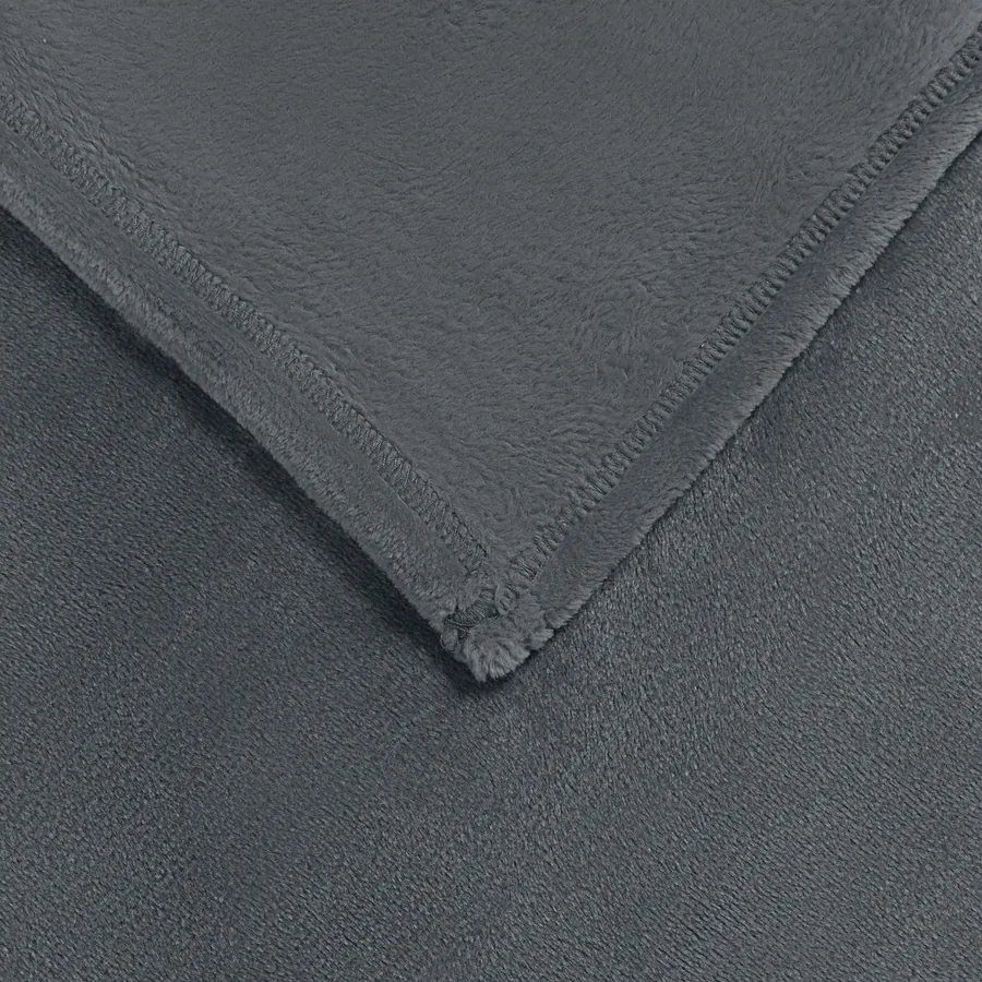 Couvertures à jeter 6 pcs Gris foncé 130 x 150 cm Toison - 6