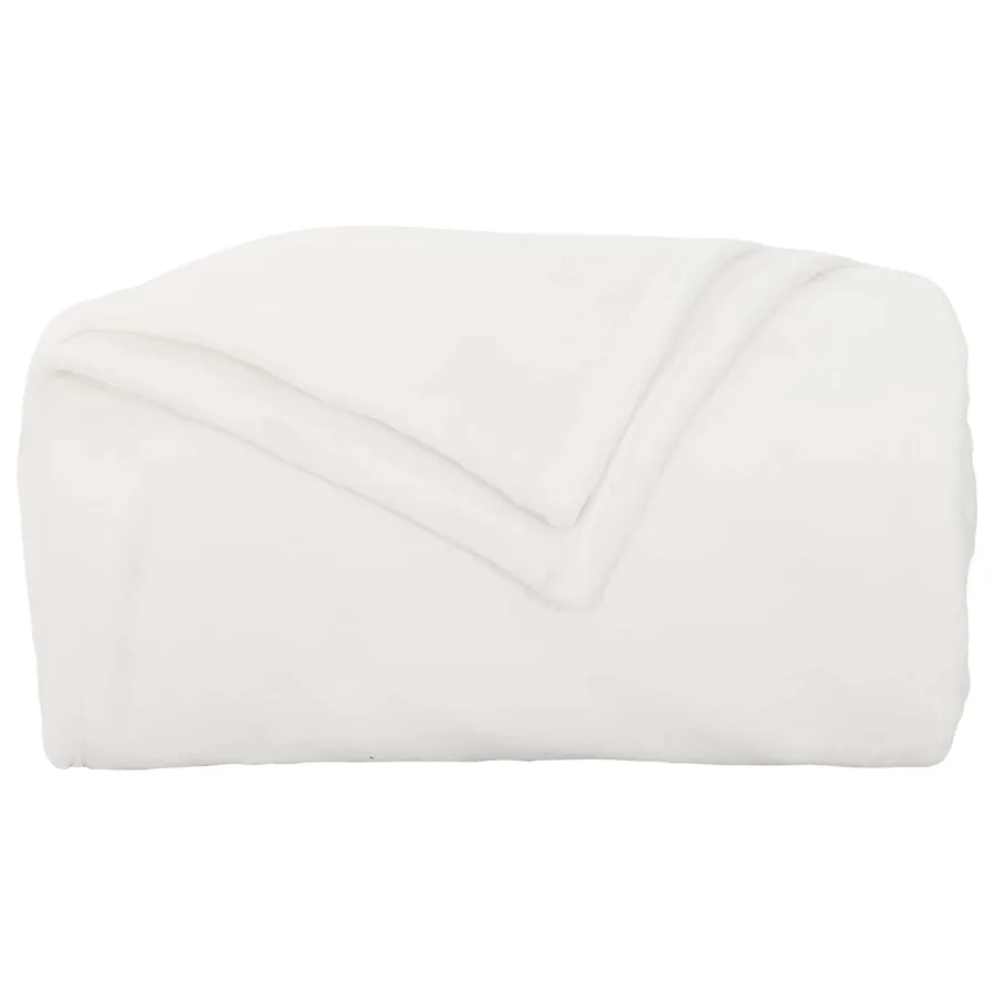 Couvertures à jeter 6 pcs Blanc 130 x 150 cm Toison - 5