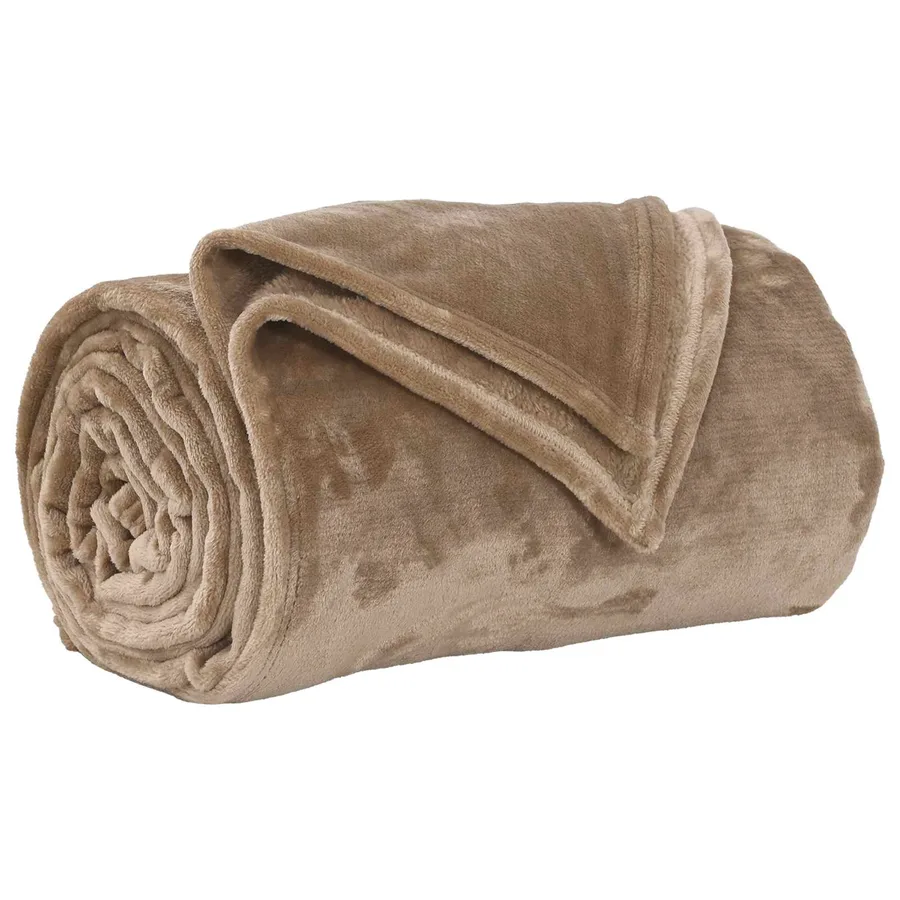 Couvertures à jeter 6 pcs Camel 220 x 240 cm Toison - 4