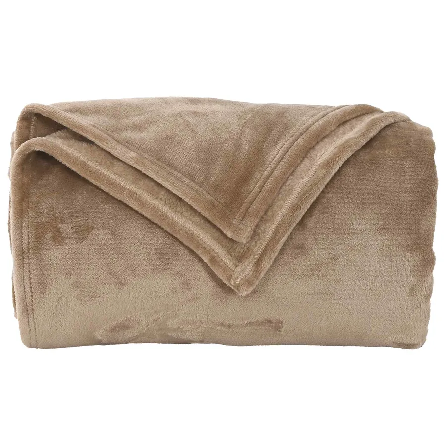 Couvertures à jeter 6 pcs Camel 220 x 240 cm Toison - 5