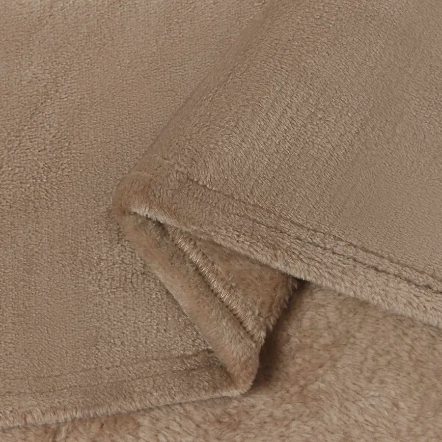 Couvertures à jeter 6 pcs Camel 220 x 240 cm Toison - 7