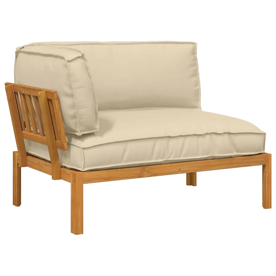 Ensemble de Canapés Beige 133 x 92 x 69 cm Bois d'Acacia Massif
