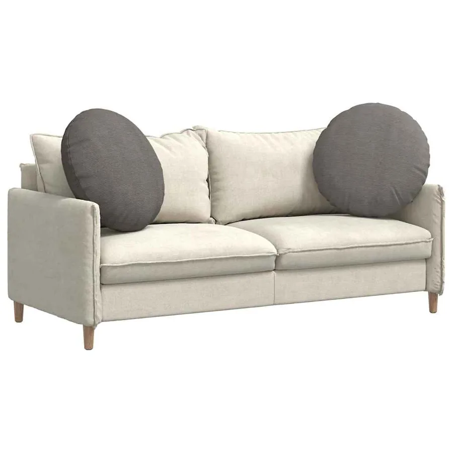 Coussins de siège 2 pcs Gris clair Ø 80 cm - 3