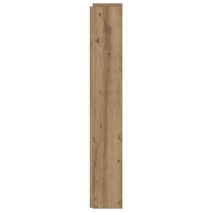 Tête de lit de rangement avec LED Chêne artisanal - 6