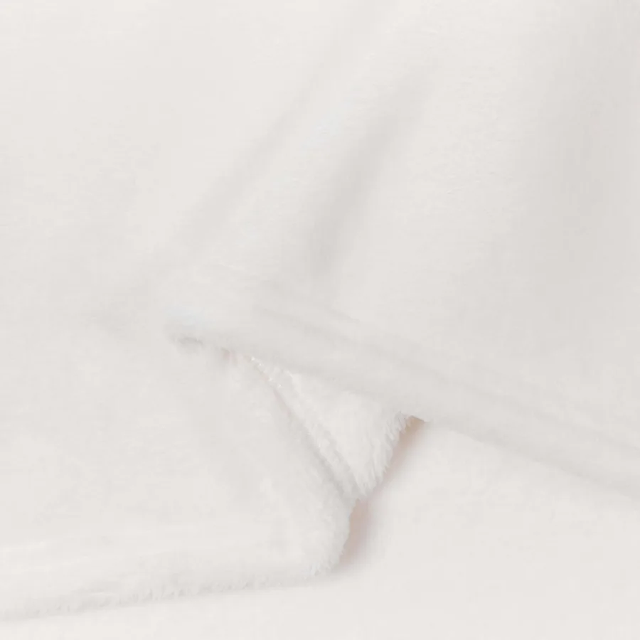 Jeté Blanc 220 x 240 cm Toison - 6