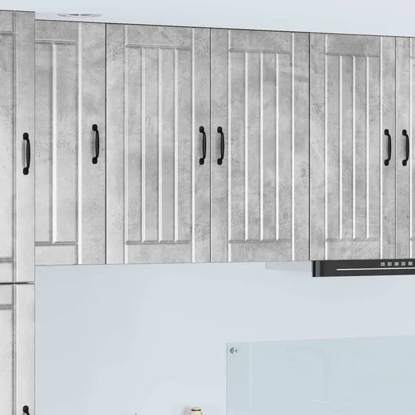 Meuble mural LUCCA Gris béton 80 x 31 x 80 cm Bois d'ingénierie