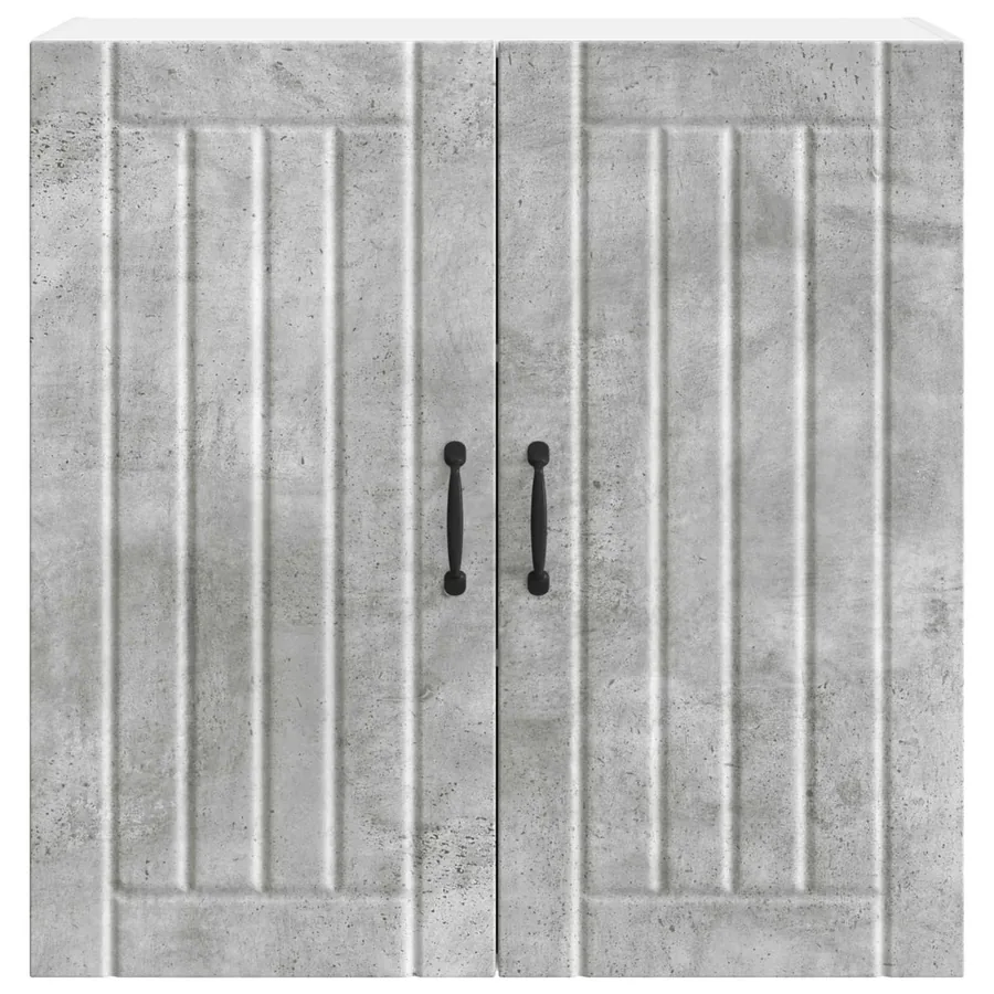 Meuble mural LUCCA Gris béton 80 x 31 x 80 cm Bois d'ingénierie - 6
