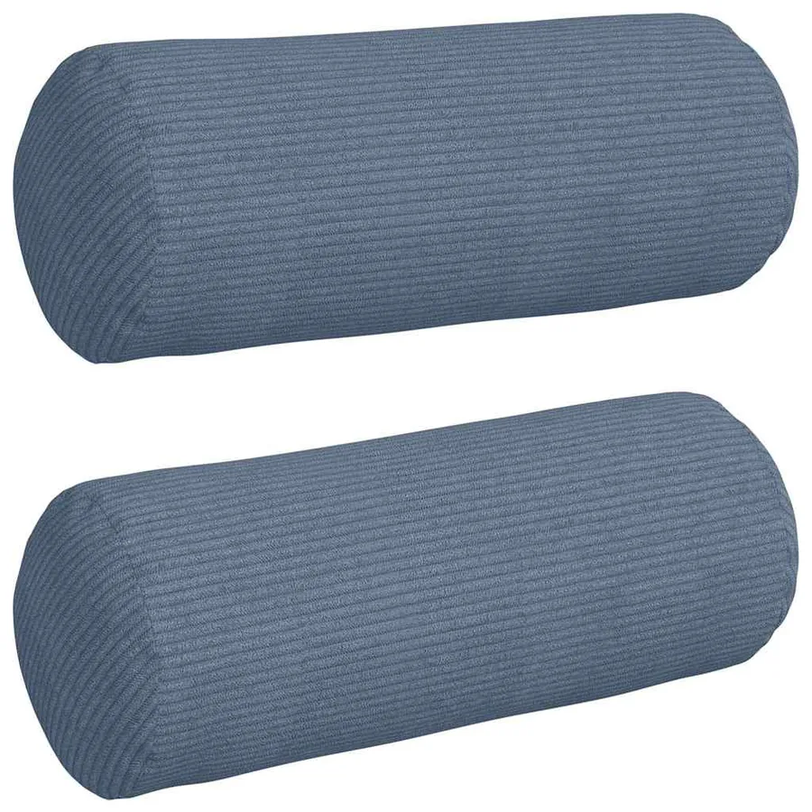 Coussins d'accent 2 pcs Bleu Ø 15 x 40 cm - 2