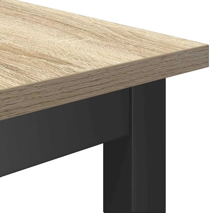 Banc de salle à manger 2 pcs Chêne Sonoma 100 x 32,5 x 48,5 cm - 7