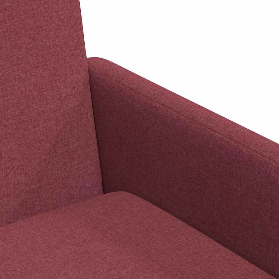 Chaises de salle à manger 2 pcs Bordeaux 57 x 67 x 95 cm tissu - 7