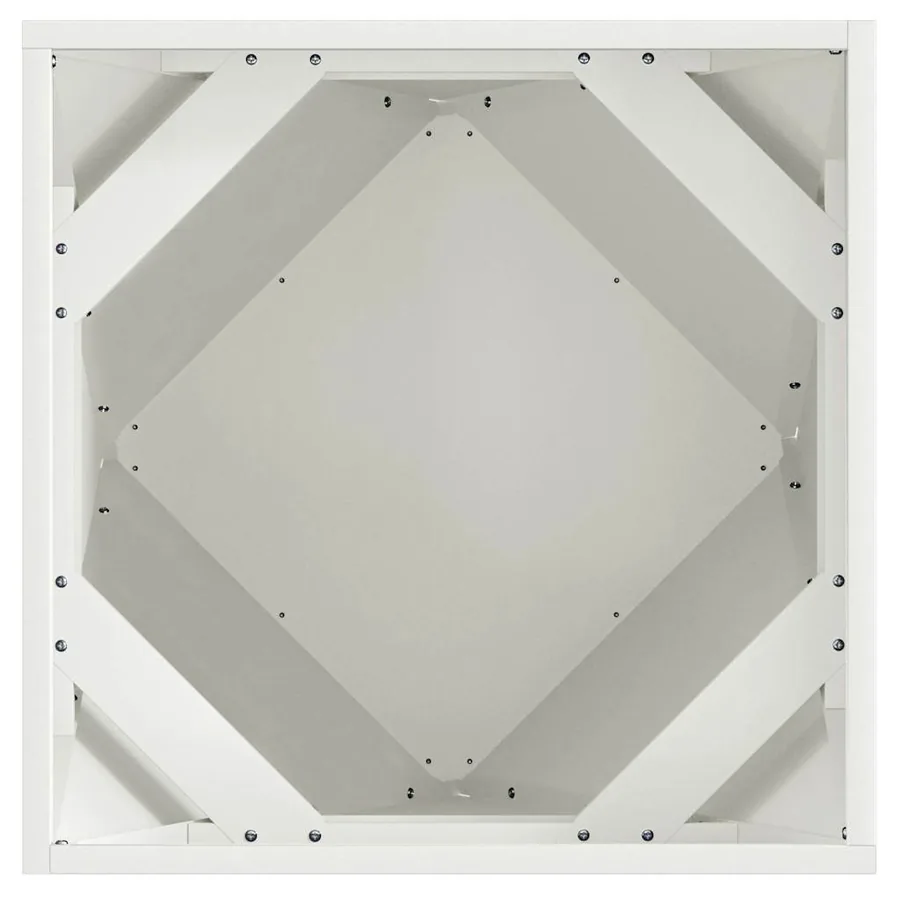Jardinière 2 pc Blanc 50 x 50 x 50 cm Acier - 7