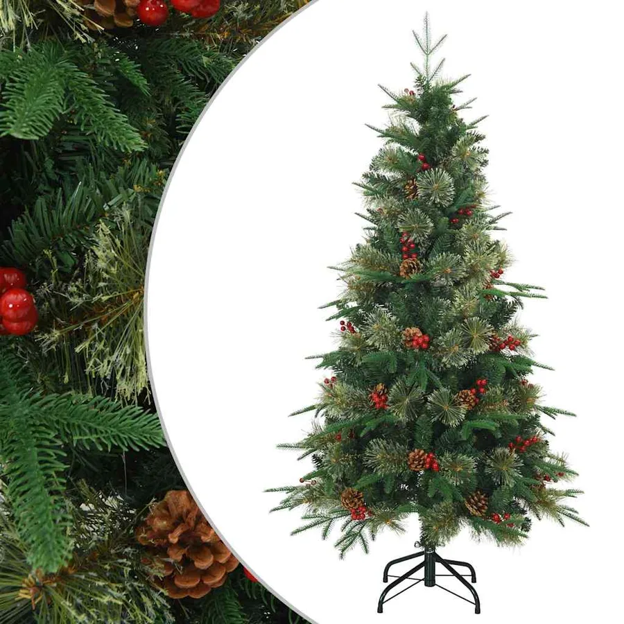 Sapin de Noël Artificiel à Branches Articulées Vert 150 cm - 2