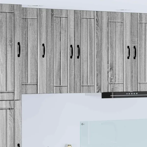 Meuble mural LUCCA 2 pcs Sonoma gris 30 x 31 x 80 cm