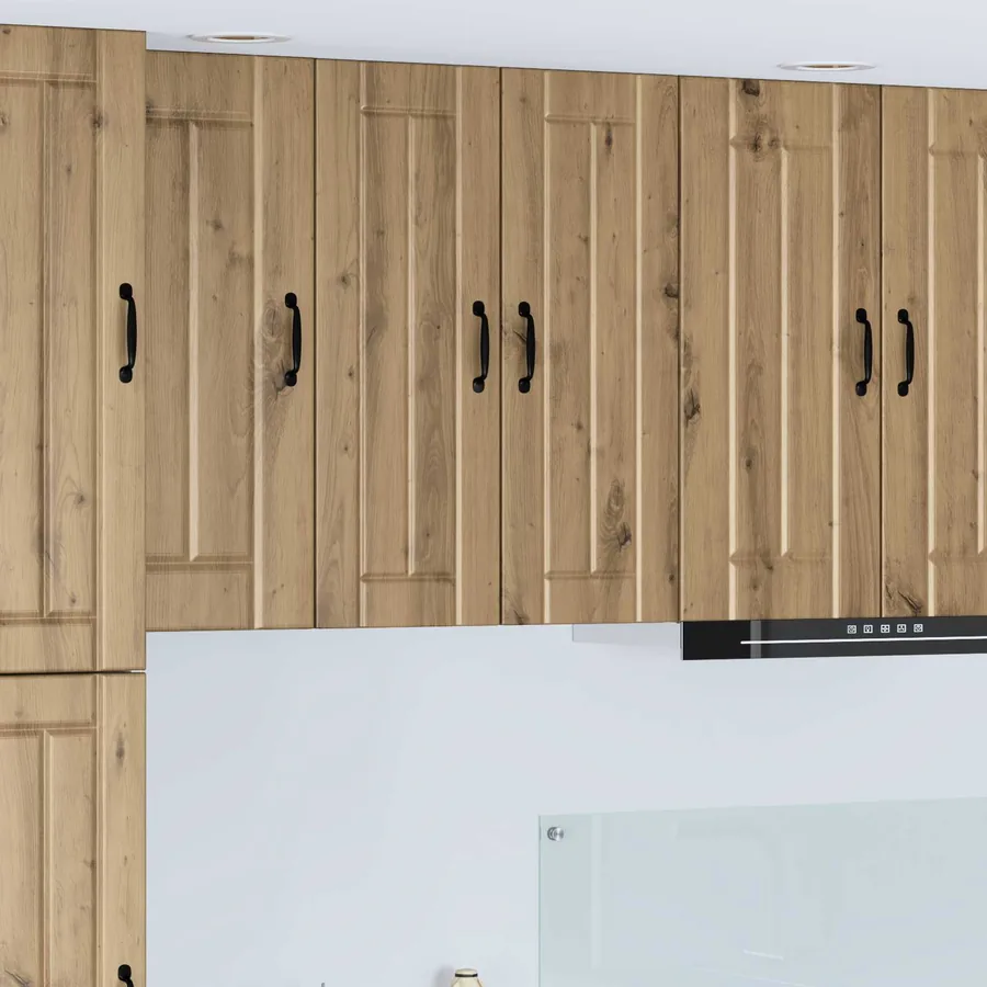 Meuble mural LUCCA 2 pcs Chêne artisanal Bois d'ingénierie