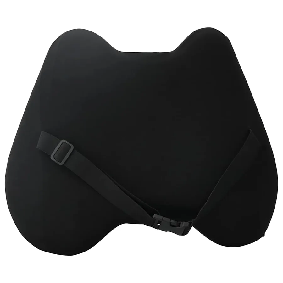 Coussin dorsal Noir Mousse à mémoire de forme 40 x 32 x 13 cm - 7