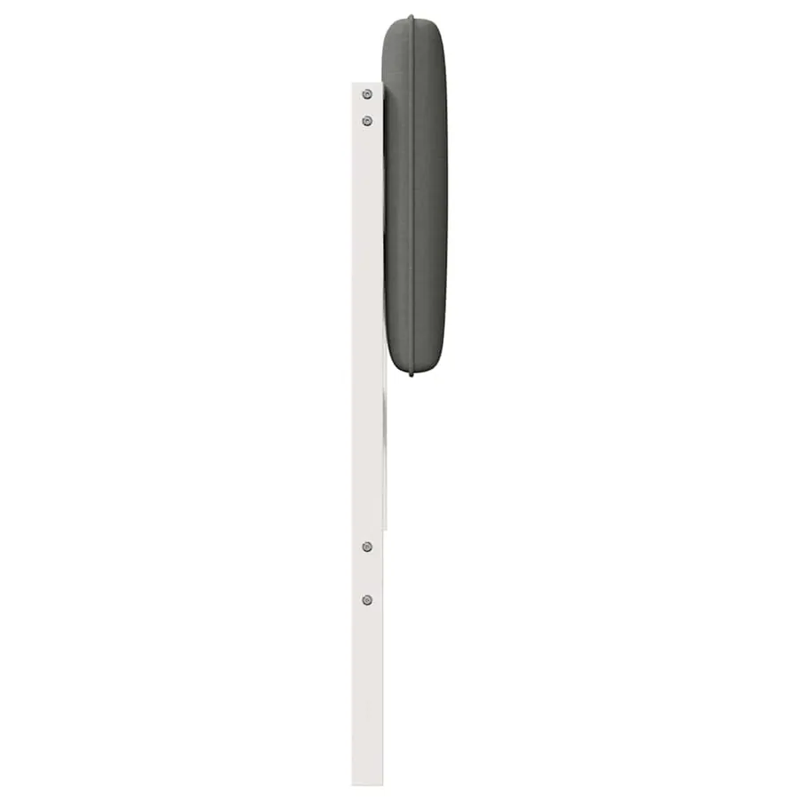 Tête de lit capitonnée Blanc et gris clair 200 cm Pin massif - 5
