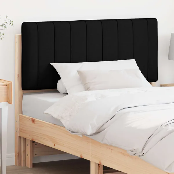 Tête de lit capitonnée Marron et Noir 100 cm Pin massif