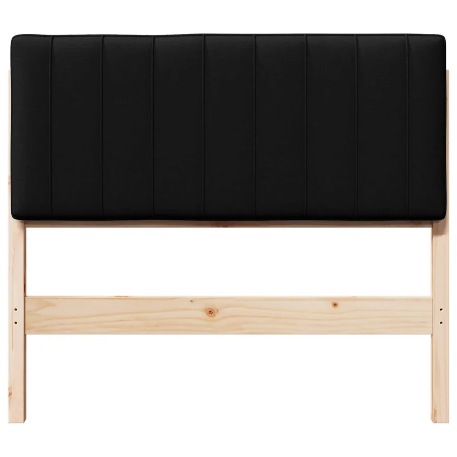 Tête de lit capitonnée Marron et Noir 100 cm Pin massif - 4