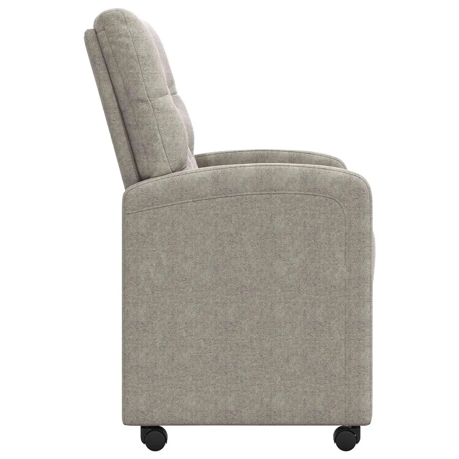 Chaises de Salle à Manger avec Roues 2 pcs Gris clair - 3