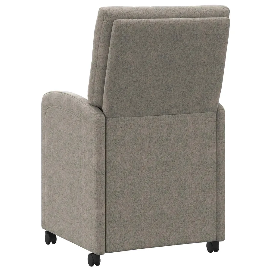 Chaises de Salle à Manger avec Roues 2 pcs Gris clair - 4