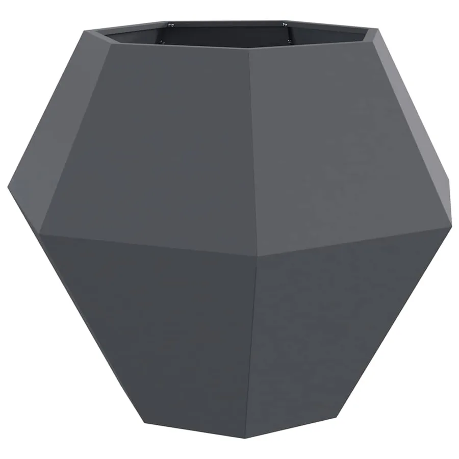 Jardinière 2 pc Anthracite 100 x 100 x 80 cm Acier - 5