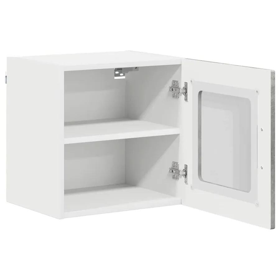 Cabinet en verre mural LUCCA 2 pcs Gris béton 40 x 31 x 40 cm - 6